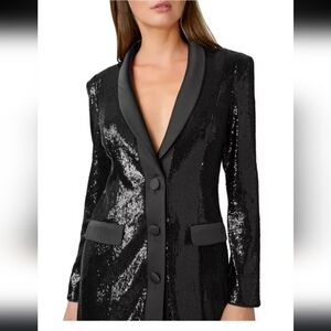 Aidan Mattok tuxedo blazer dress